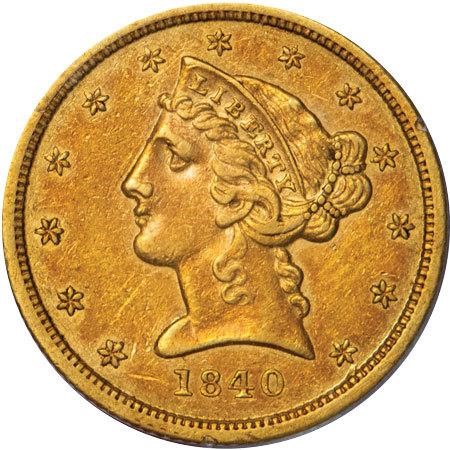 image for: $5 1840-D PCGS XF45 CAC