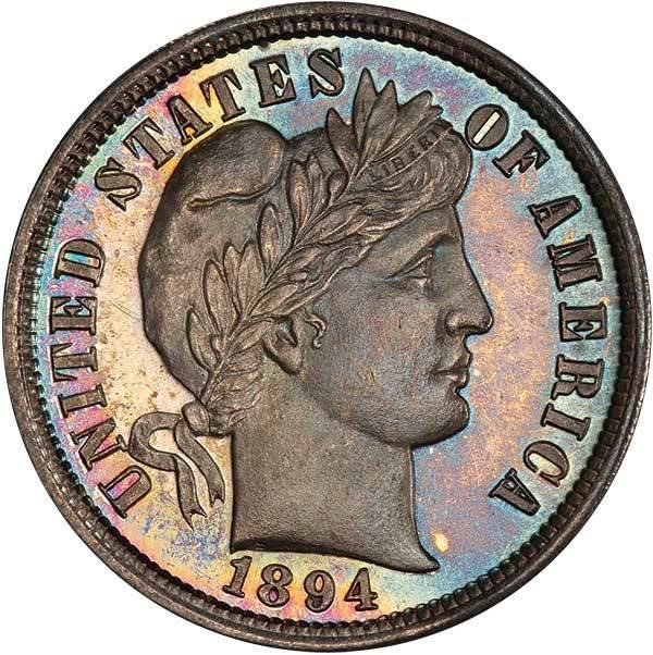 image for: 10C 1894 PCGS PR66 CAM CAC