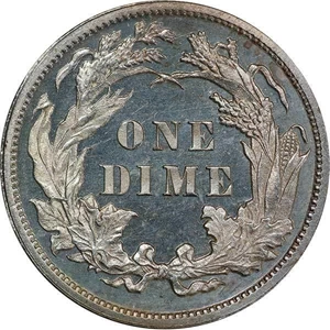 image for: 10C 1891 PCGS PR67 CAM