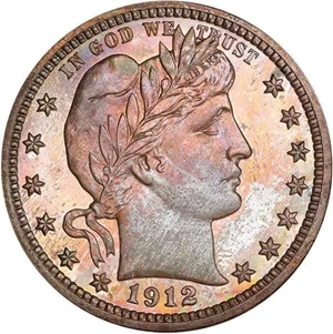 image for: 25C 1912 PCGS PR67 CAM CAC