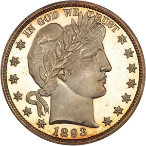 image for: 50C 1893 PCGS PR66 DCAM CAC
