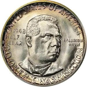 image for: 50C 1948 BOOKER T. WASHINGTON. PCGS MS67 CAC