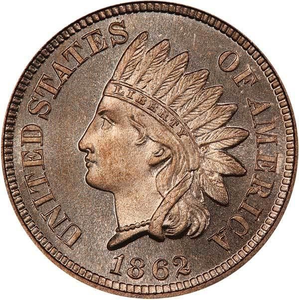 image for: 1C 1862 PCGS PR66+ CAM CAC