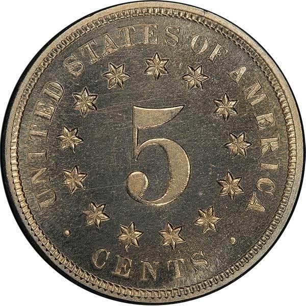 image for: 5C 1872 PCGS PR66+ CAM CAC