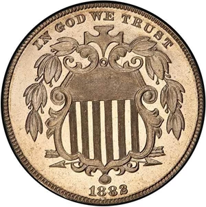 image for: 5C 1882 PCGS PR67 CAM CAC