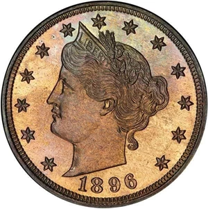 image for: 5C 1896 PCGS PR67 CAC