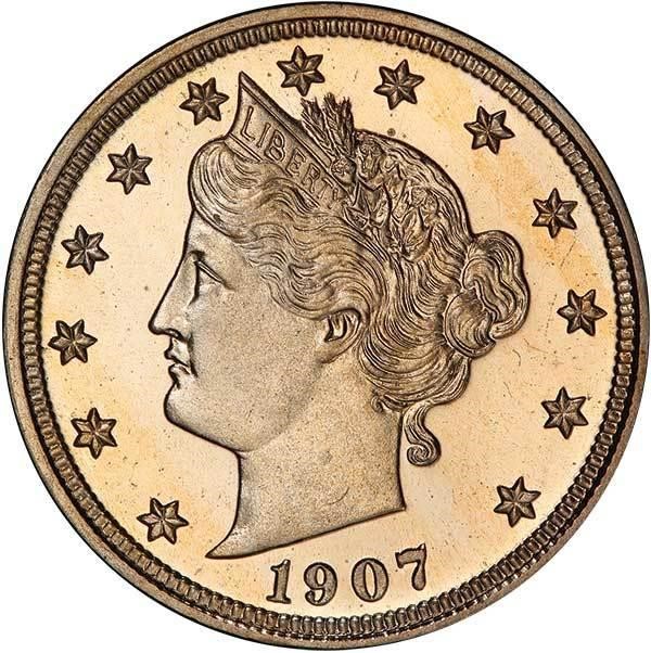 image for: 5C 1907 PCGS PR66 CAM CAC