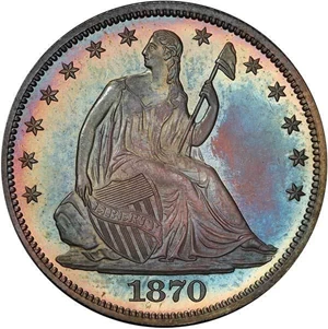 image for: 50C 1870 PCGS PR66 CAC