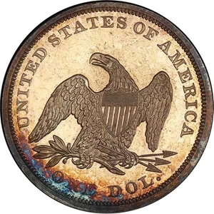 image for: $1 1860 PCGS PR64 CAC