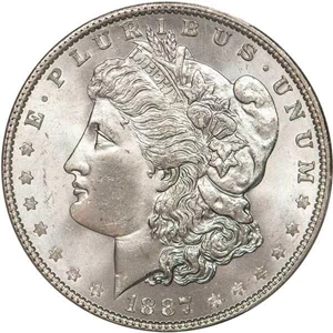 image for: $1 1887/6 PCGS MS65 CAC