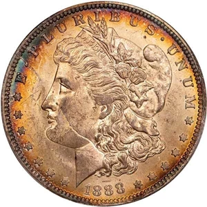 image for: $1 1888-O SCARFACE. PCGS MS63+ CAC