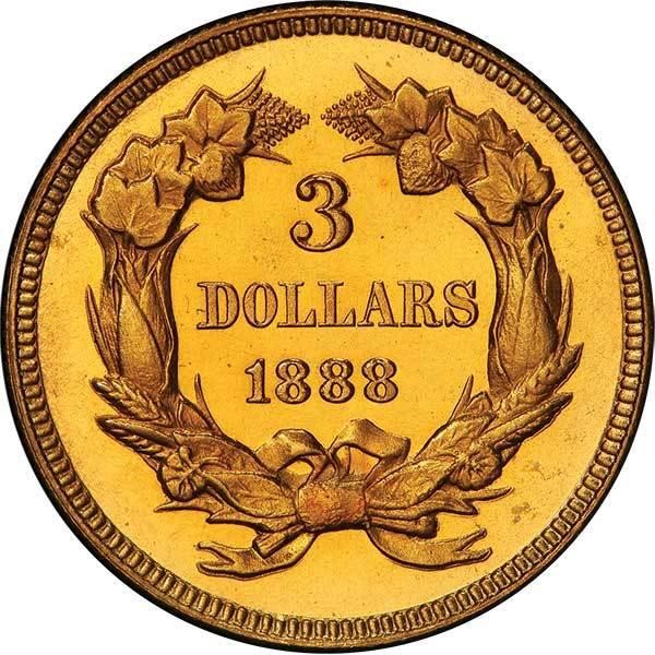 image for: $3 1888 PCGS PR65 CAM