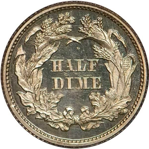 image for: H10C 1867 PCGS PR65 CAM CAC
