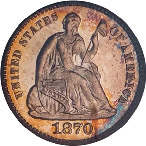 image for: H10C 1870 PCGS PR66 CAM CAC