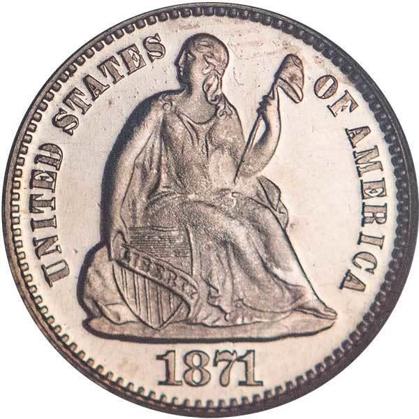 image for: H10C 1871 PCGS PR65 CAM CAC