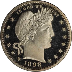 image for: 25C 1898 PCGS PR67 DCAM CAC