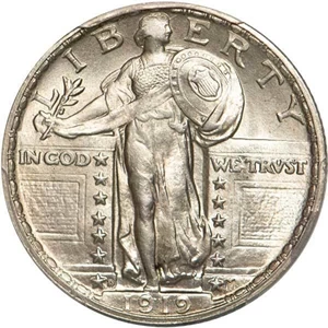image for: 25C 1919-D PCGS MS65