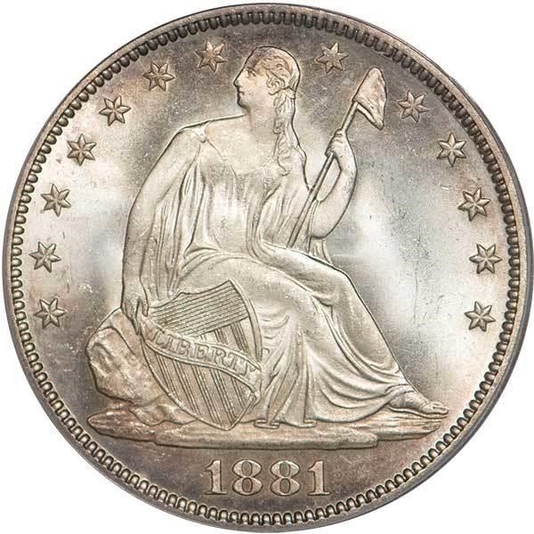 image for: 50C 1881 PCGS MS66 CAC