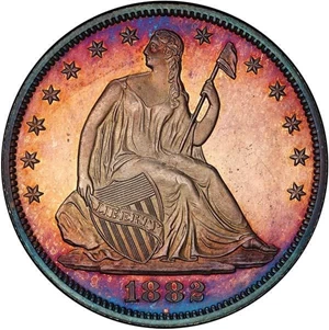 image for: 50C 1882 PCGS PR65 CAM CAC