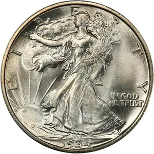 image for: 50C 1934-S PCGS MS67
