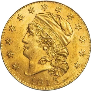 image for: $5 1813 PCGS MS63 CAC