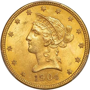 image for: $10 1904-O PCGS MS63