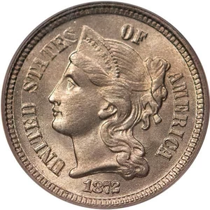 image for: 3CN 1872 PCGS MS65