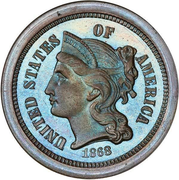 image for: 3C 1868 J-616. PCGS PR66+ BN CAC