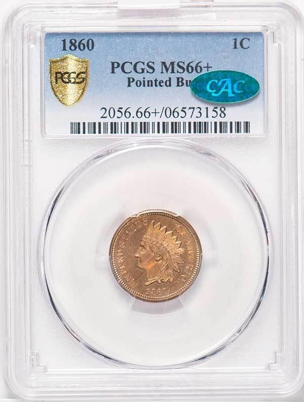 1860 Indian Head Penny Pointed Bust Coin Pricing Guide | The Greysheet