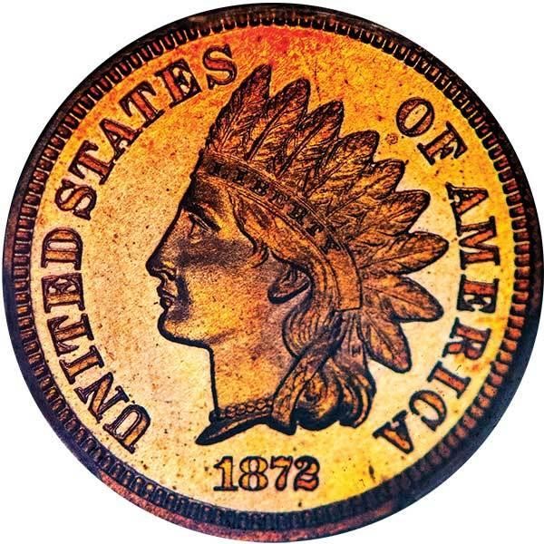 image for: 1C 1872 PCGS PR65 RD