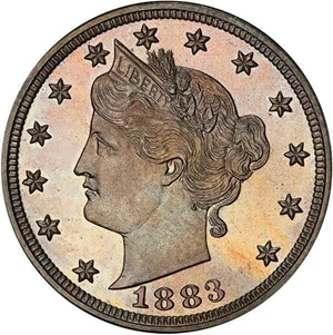 image for: 5C 1883 NO CENTS. PCGS PR67+ CAC