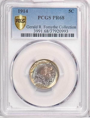 image for: 5C 1914 PCGS PR68