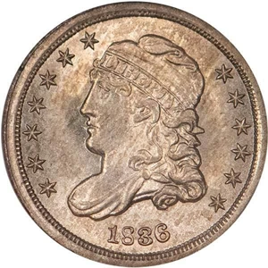 image for: H10C 1836 NGC MS65 CAC