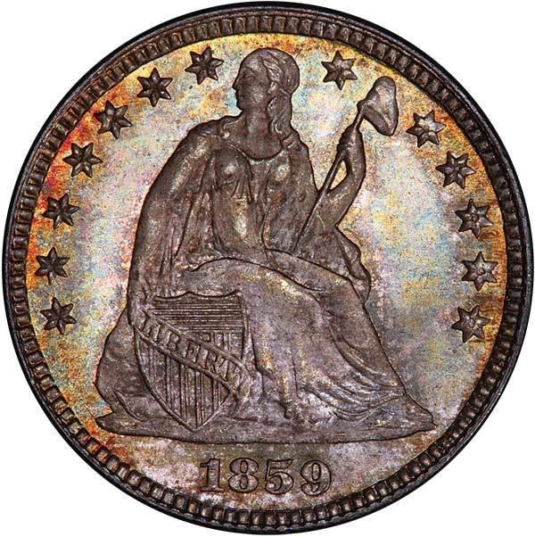 image for: H10C 1859 PCGS MS67+ CAC