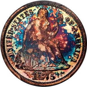 image for: 10C 1875 PCGS PR66+