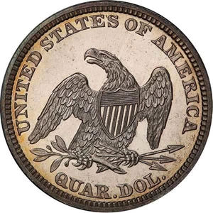 image for: 25C 1859 PCGS PR65+ CAC