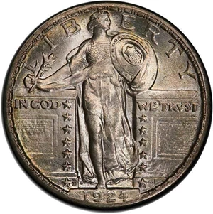 image for: 25C 1924-D PCGS MS65+ FH CAC