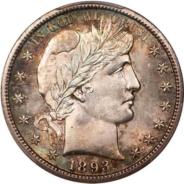 image for: 50C 1893-S PCGS MS64+ CAC