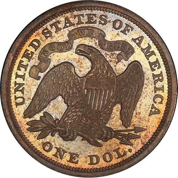 image for: $1 1871 PCGS PR65 CAM CAC