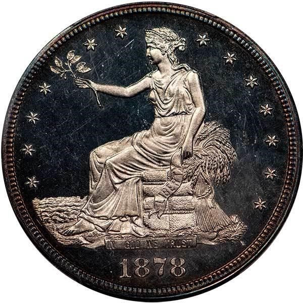 image for: T$1 1878 TRADE. PCGS PR65 CAM CAC