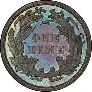 image for: 10C 1868 PCGS PR66+ CAM CAC