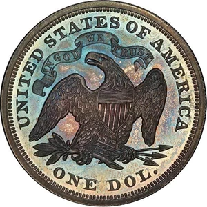 image for: $1 1868 PCGS PR65+ CAC