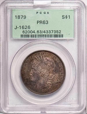 image for: $1 1879 J-1626. PCGS PR63