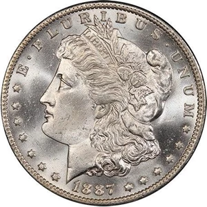 image for: $1 1887-O PCGS MS64+ CAC