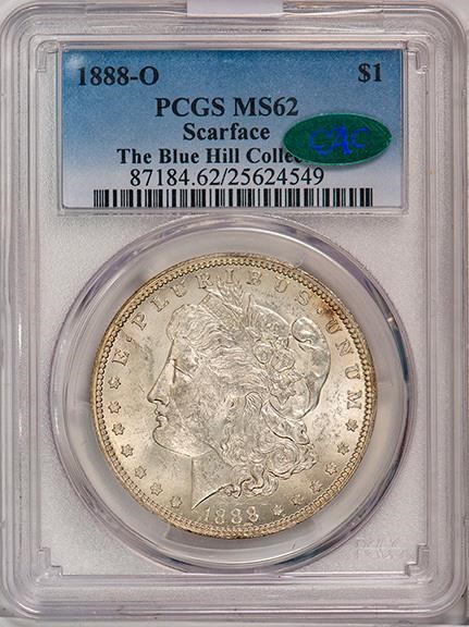 image for: $1 1888-O SCARFACE. PCGS MS62 CAC