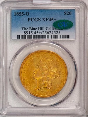 image for: $20 1855-O PCGS XF45+ CAC