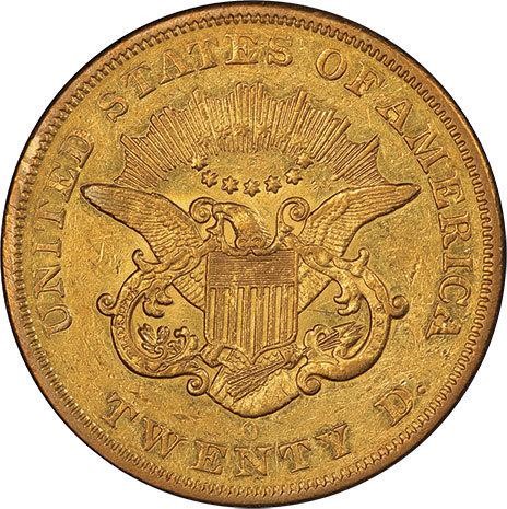 image for: $20 1857-O PCGS AU55