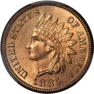 image for: 1C 1885 PCGS MS65 RD
