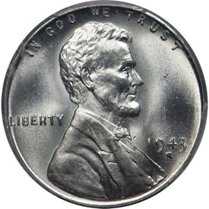 image for: 1C 1943-S STEEL. PCGS MS68 CAC