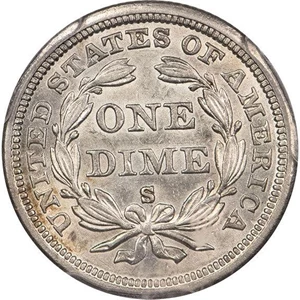 image for: 10C 1860-S PCGS MS61